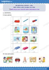 Đề thi học kì 1 Tiếng Anh 3 Global Success - Đề số 6